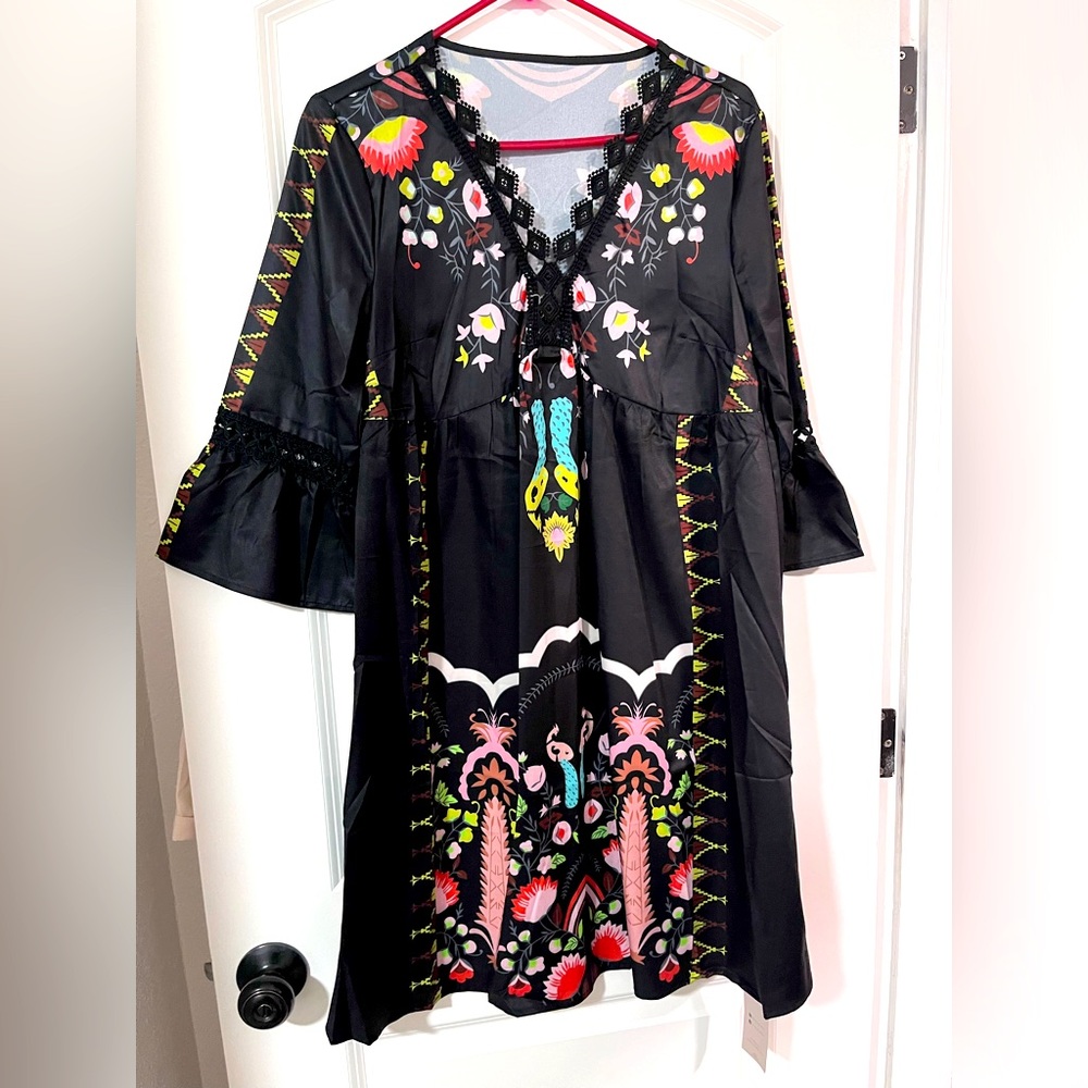 New with tags Black Bohoo dress